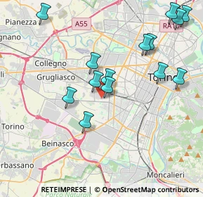 Mappa Via Battista Pininfarina, 10136 Torino TO, Italia (4.265)