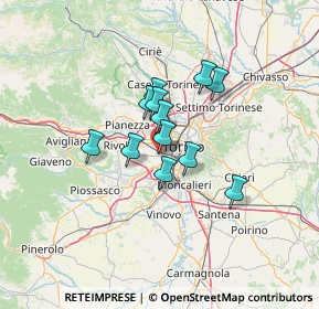Mappa Via Battista Pininfarina, 10136 Torino TO, Italia (8.93417)