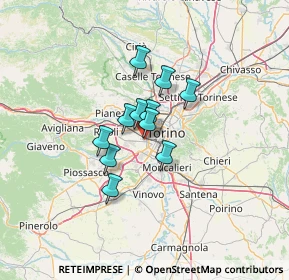 Mappa Via Battista Pininfarina, 10136 Torino TO, Italia (8.24091)