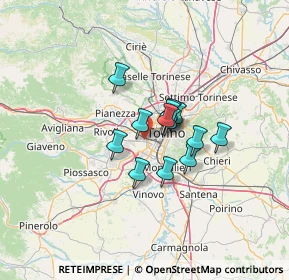 Mappa Via Battista Pininfarina, 10136 Torino TO, Italia (8.17846)