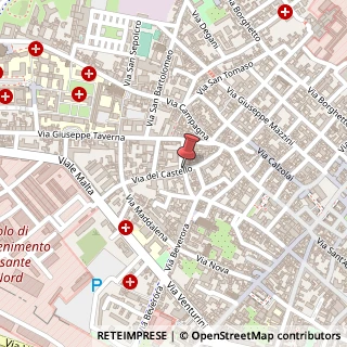 Mappa Via del Castello,  36, 29100 Piacenza, Piacenza (Emilia Romagna)
