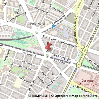 Mappa Corso Racconigi,  245, 10129 Torino, Torino (Piemonte)
