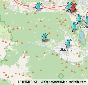 Mappa Viale Italia, 10050 Coazze TO, Italia (7.13235)