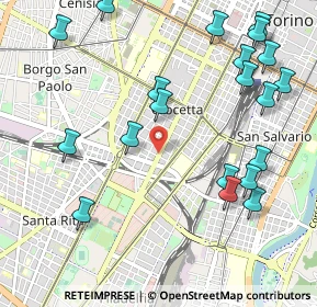 Mappa Corso Galileo Ferraris, 10125 Torino TO, Italia (1.267)