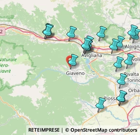 Mappa Via Monte Orsiera, 10094 Giaveno TO, Italia (9.18)