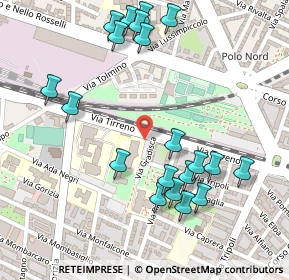 Mappa Via Tirreno, 10136 Torino TO, Italia (0.281)