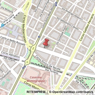 Mappa Corso Carlo e Nello Rosselli, 84, 10129 Torino, Torino (Piemonte)
