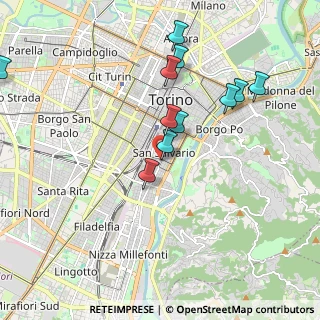 Mappa Fermata 627 - MADAMA CRISTINA, 10125 Torino TO, Italia (1.97455)
