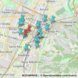 Mappa Fermata 627 - MADAMA CRISTINA, 10125 Torino TO, Italia (1.58938)