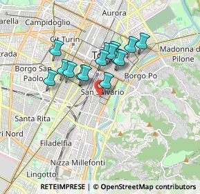 Mappa Fermata 627 - MADAMA CRISTINA, 10125 Torino TO, Italia (1.374)