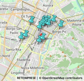 Mappa Fermata 627 - MADAMA CRISTINA, 10125 Torino TO, Italia (1.356)