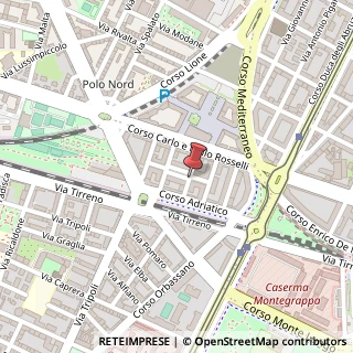 Mappa Corso Carlo e Nello Rosselli,  105, 10129 Torino, Torino (Piemonte)
