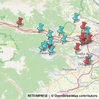 Mappa Via Davì, 10051 Avigliana TO, Italia (8.921)