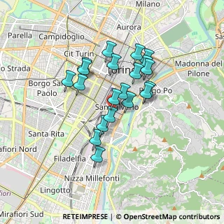 Mappa Via Giorgio Bidone, 10125 Torino TO, Italia (1.406)
