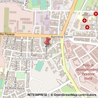 Mappa Via Umberto Locati,  12, 29100 Piacenza, Piacenza (Emilia Romagna)