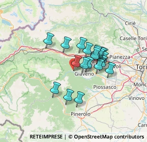 Mappa 10050 Coazze TO, Italia (10.0575)