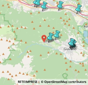 Mappa 10050 Coazze TO, Italia (4.60538)