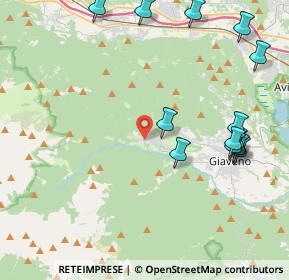 Mappa 10050 Coazze TO, Italia (5.05769)