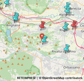 Mappa Regione Vigne, 10090 Villarbasse TO, Italia (6.42429)