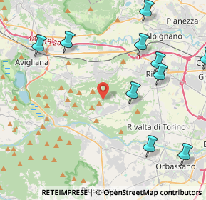 Mappa Regione Vigne, 10090 Villarbasse TO, Italia (6.09154)