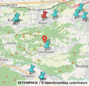 Mappa Regione Vigne, 10090 Villarbasse TO, Italia (2.93091)