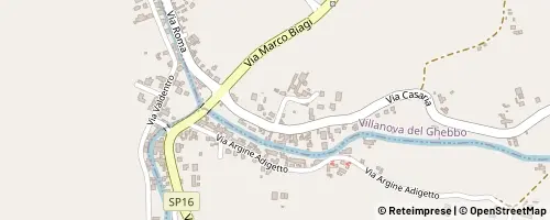 Mappa Villanova del Ghebbo