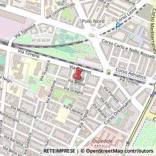 Mappa Via Tripoli 10, 21, 10136 Torino, Torino (Piemonte)