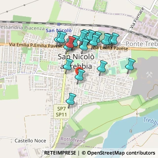 Mappa Via Donatori del Sangue, 29010 San Nicolò PC, Italia (0.432)