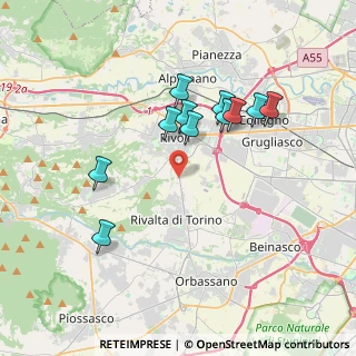 Mappa Fermata 14015 - Rivoli, 10098 Rivoli TO, Italia (3.36909)