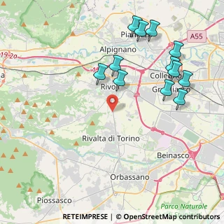 Mappa Fermata 14015 - Rivoli, 10098 Rivoli TO, Italia (4.575)