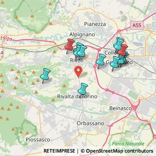 Mappa Fermata 14015 - Rivoli, 10098 Rivoli TO, Italia (3.635)