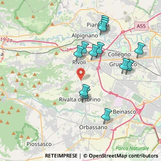Mappa Fermata 14015 - Rivoli, 10098 Rivoli TO, Italia (4.01)
