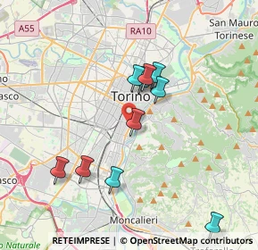 Mappa Via Valperga-caluso Tommaso, 10125 Torino TO, Italia (3.96091)