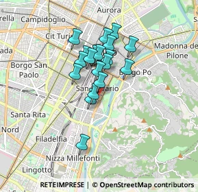 Mappa Via Valperga-caluso Tommaso, 10125 Torino TO, Italia (1.2595)