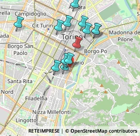Mappa Via Valperga-caluso Tommaso, 10125 Torino TO, Italia (1.69154)