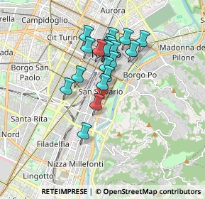 Mappa Via Valperga-caluso Tommaso, 10125 Torino TO, Italia (1.407)