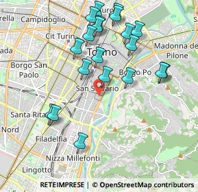 Mappa Via Valperga-caluso Tommaso, 10125 Torino TO, Italia (2.0725)