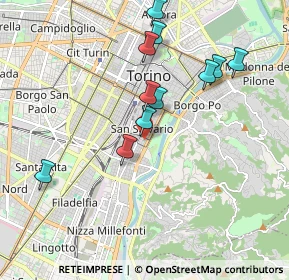 Mappa Via Valperga-caluso Tommaso, 10125 Torino TO, Italia (1.84909)