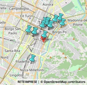 Mappa Via Valperga-caluso Tommaso, 10125 Torino TO, Italia (1.42714)