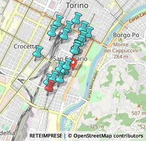 Mappa Via Valperga-caluso Tommaso, 10125 Torino TO, Italia (0.714)