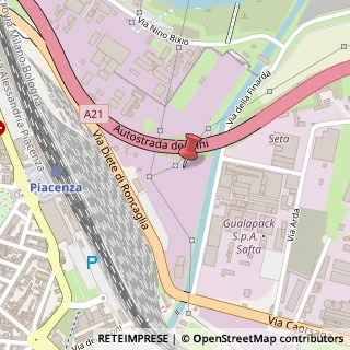 Mappa Via Diete di Roncaglia, 46, 29121 Piacenza, Piacenza (Emilia Romagna)