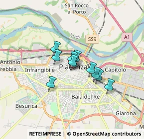 Mappa Via XX Settembre, 29122 Piacenza PC, Italia (0.98545)