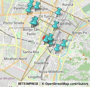 Mappa Corso Carlo e Nello Rosselli 54 fronte, 10129 Torino TO, Italia (1.68769)