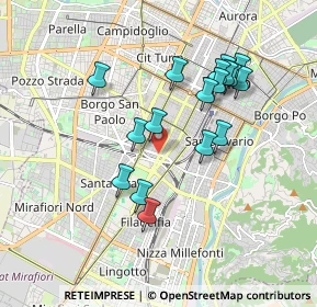 Mappa Corso Carlo e Nello Rosselli 54 fronte, 10129 Torino TO, Italia (1.68706)