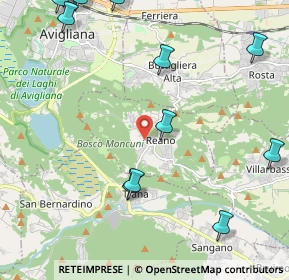 Mappa Borgata Rivata, 10090 Reano TO, Italia (3.06846)