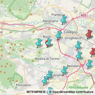 Mappa Strada Appennini, 10098 Rivoli TO, Italia (5.67286)