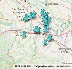 Mappa Via Lampugnana, 29010 San Nicolò PC, Italia (10.806)