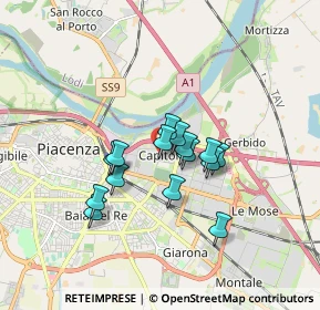 Mappa Via del Capitolo, 29122 Piacenza PC, Italia (1.23733)