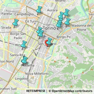 Mappa Clinica Sedes Sapientiae, 10125 Torino TO, Italia (2.22385)