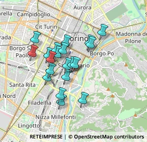 Mappa Via Giorgio Bidone, 10100 Torino TO, Italia (1.392)